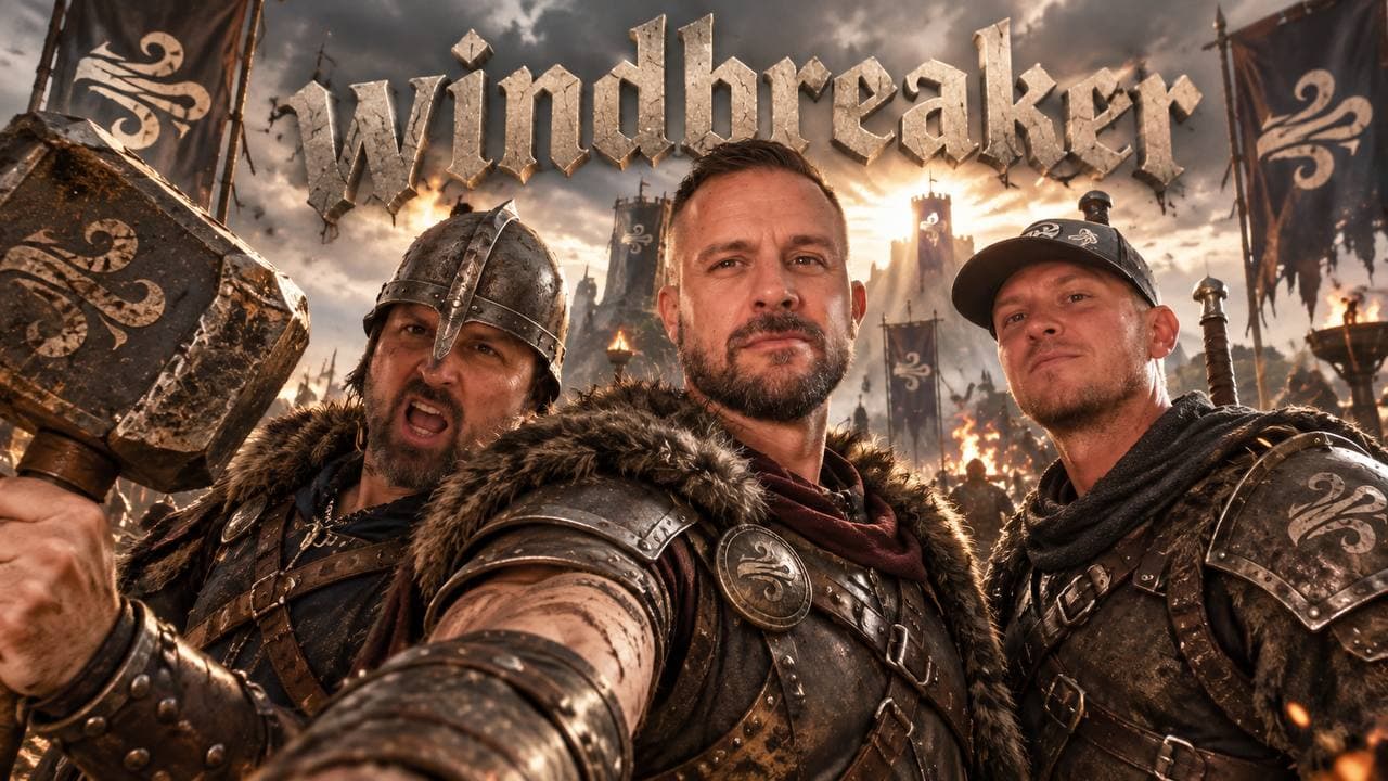 Team Windbreaker — Kevin, Jared, and Lucas